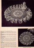 1950s Vintage Crochet Book American Thread Star Book 143 Pretty Ruffled Doilies Crochet Patterns