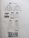 FABULOUS Anne Klein Jacket,Pants,Skirt,Blouse and Scarf Pattern Vogue Americana 1159 Bust 34 Vintage Sewing Pattern FACTORY FOLDED + Label