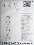 60s FABULOUS Mod FABIANI Cocktail Party Evening Dress Pattern VOGUE Couturier Design 1641 Bust 31 Vintage Sewing Pattern