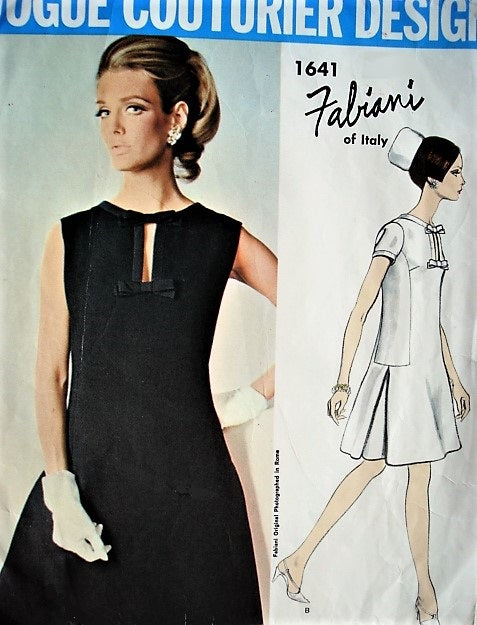 60s FABULOUS Mod FABIANI Cocktail Party Evening Dress Pattern VOGUE Co A Vintage shop 60s FABULOUS Mod FABIANI Cocktail Party Evening Dress Pattern VOGUE Co A Vintage shop