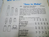 1960s MOD Vogue Special Design 6795 Collar Band Sleeveless Dress Crop Jacket Top Slim Pants Shorts Bust 34 Vintage Sewing Pattern